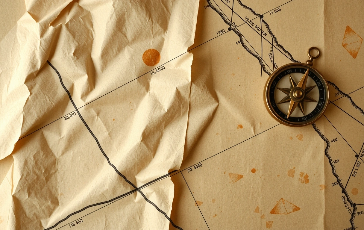 Nautical Map Texture